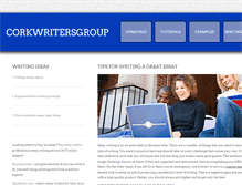 Tablet Screenshot of corkwritersgroup.com